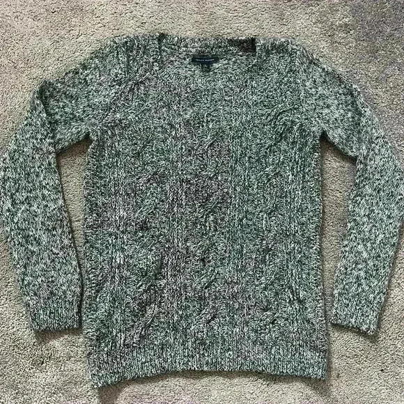 tommy hilfiger black and white speckled sweater - Picture 1 of 4